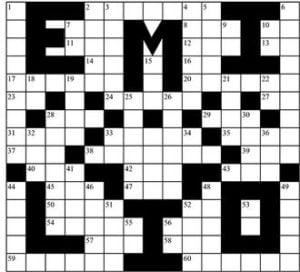 Crucigrama: Emilio S. Belaval