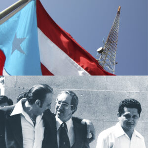 Pérez Casillas, el juez Laffite y el alguacil federal. Fotos archivo CLARIDAD