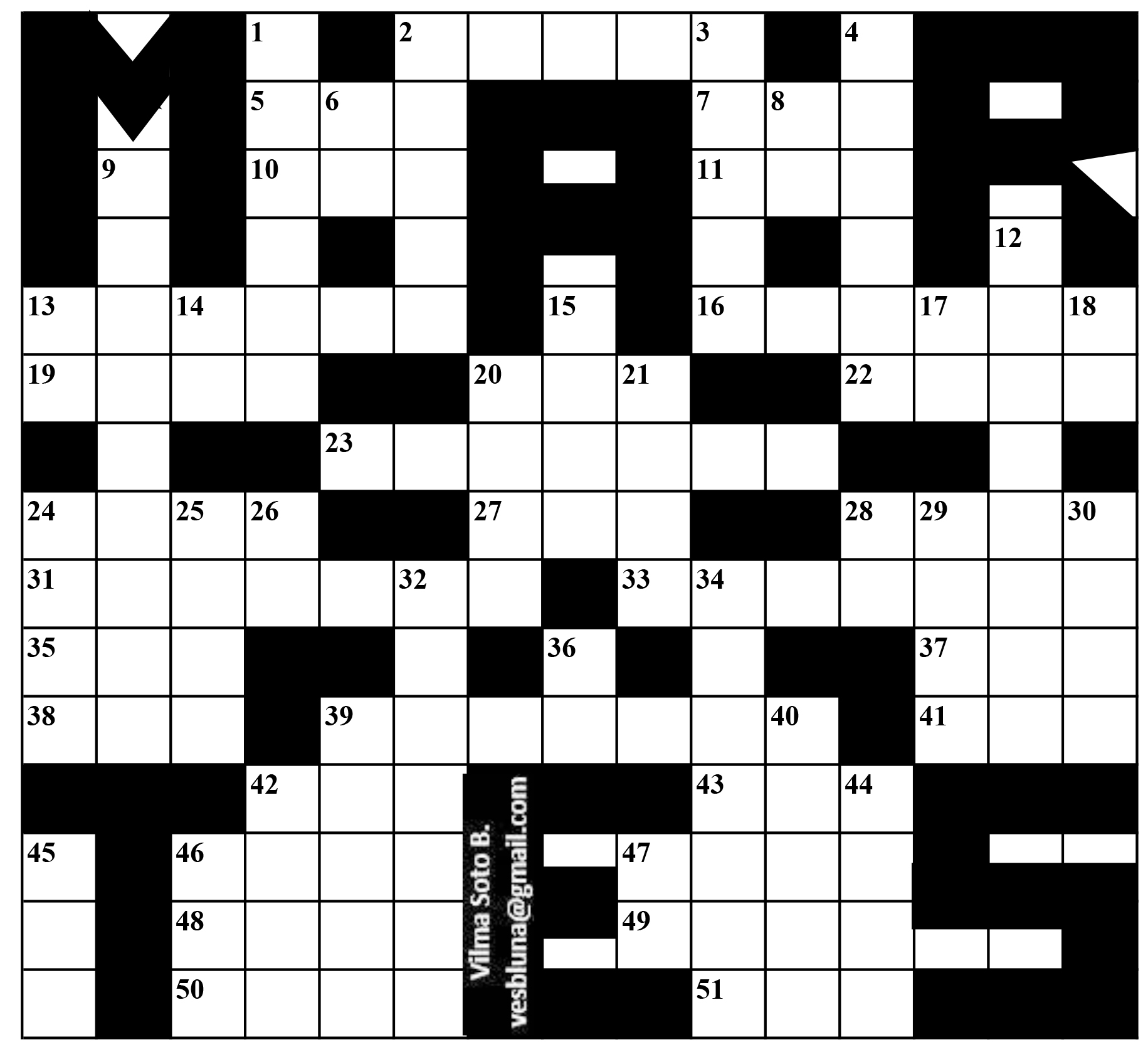 Martes Pedraza, Daniel-Crucigrama-1