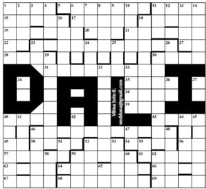 Crucigrama:  Salvador Dalí