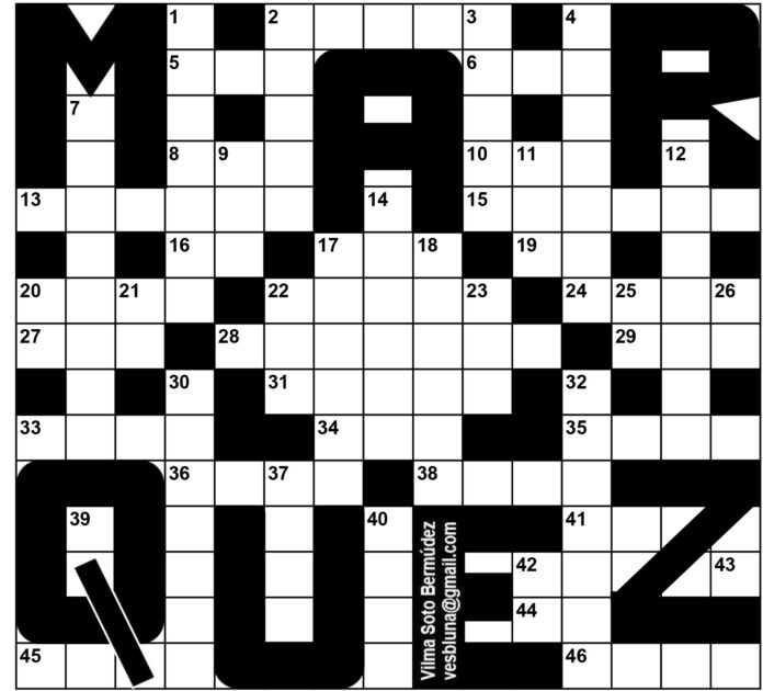 Márquez, Rosa Luisa-Crucigrama-1