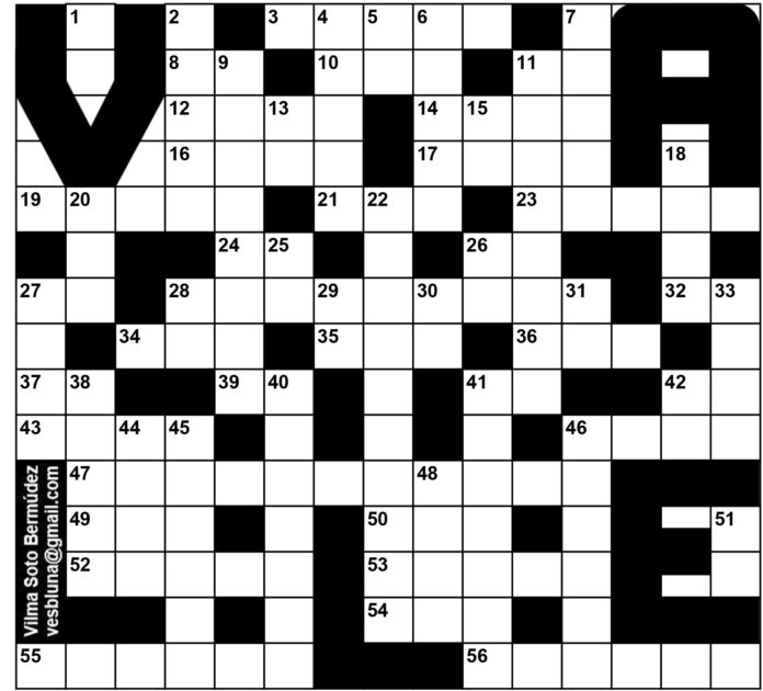 Valle Ferrer, Norma-Crucigrama-1