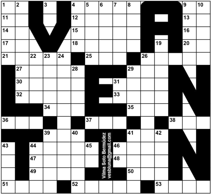 Valentín Pérez, Carmen-Crucigrama