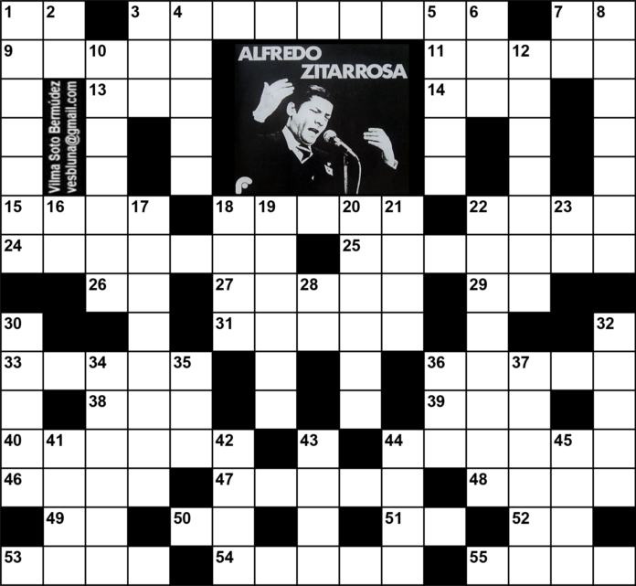 Zitarrosa, Alfredo-Crucigrama