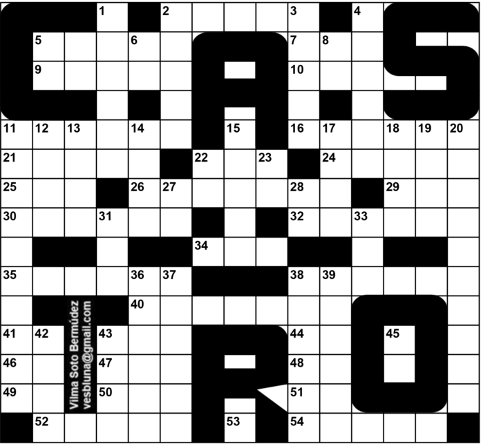 Castro Arroyo, Mariìa de los A-Crucigrama-1