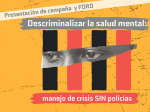 Lanzan campaña para que la policía no sea quien intervenga en las crisis de salud emocional 