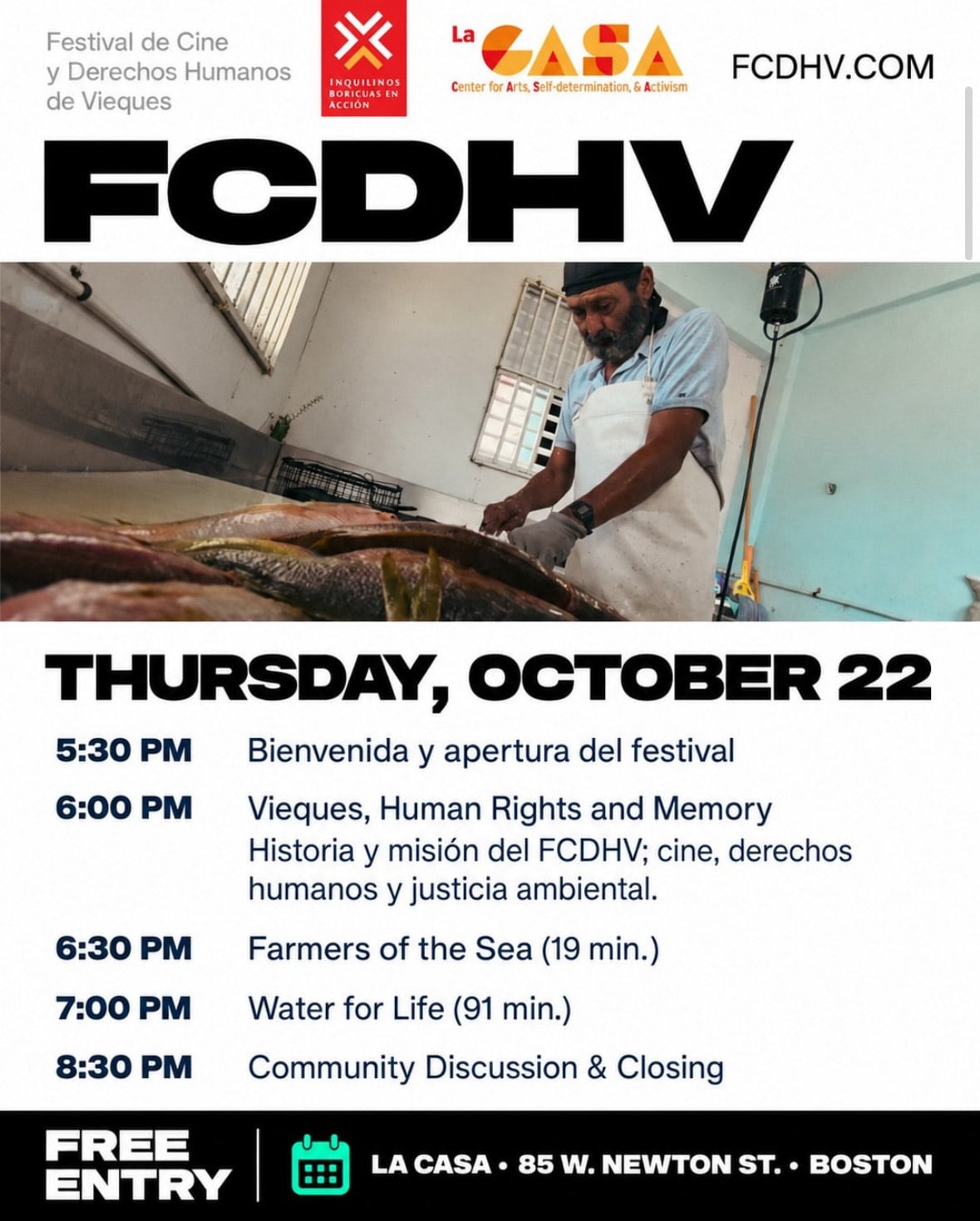 Imagen de la cobertura de: El Festival de Cine y Derechos Humanos de Vieques llevará una muestra especial a Boston